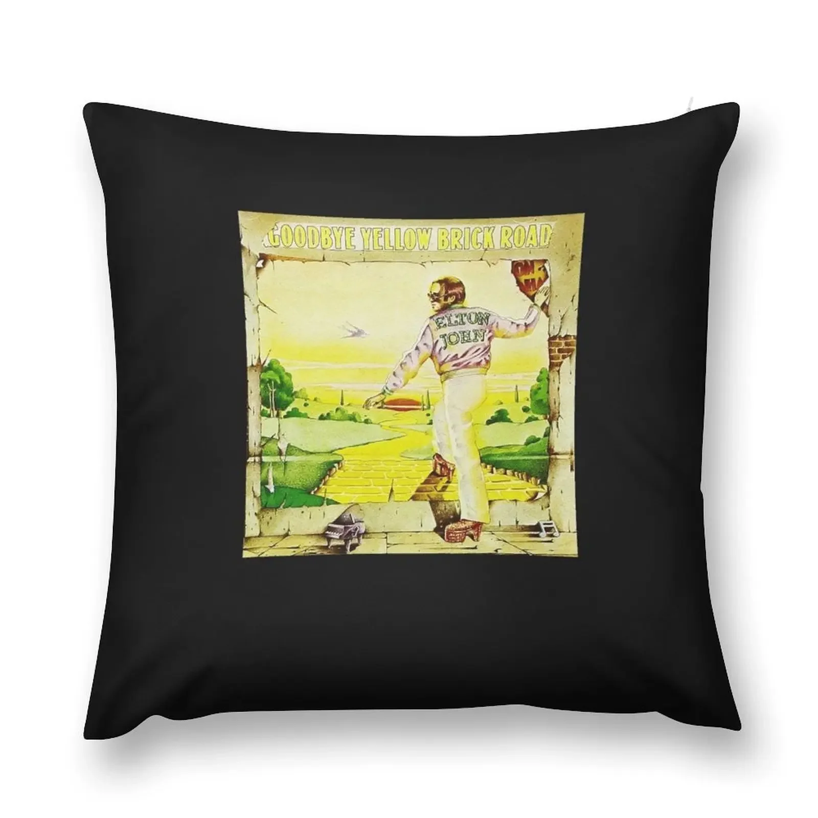 Классическая подушка с принтом Элтон Джон