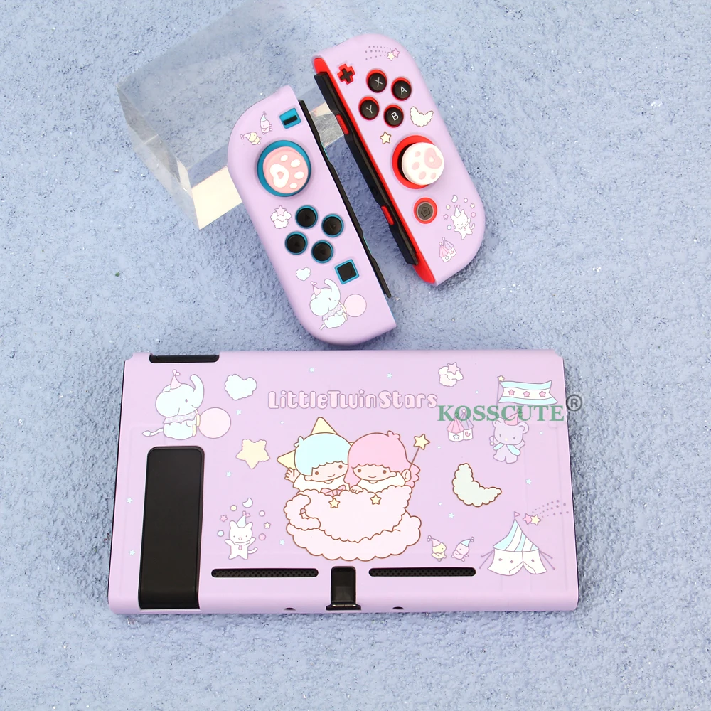 Милый чехол Nintendoswitch Nitendo Nintendo Switch аксессуары мягкий из ТПУ для Nintendos фиолетовый |