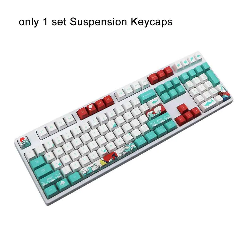 

104keys Repair Dyed Home Office Replacement Parts For Mechanical Keyboards Suspension Keycaps Practical Computer Peripherals PBT