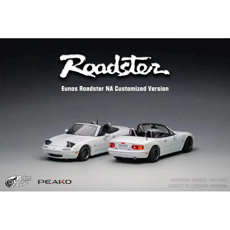 

MicroTurbo 1:64 Mazda Eunos Roadster NA Customized Headlights Switch Diecast Model Car