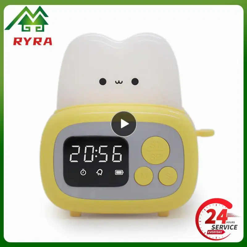 158g Night Light Childrens Alarm Clock Alarm Clock Night Light Alarm Clock Chargeable Get Up 800mah Cute