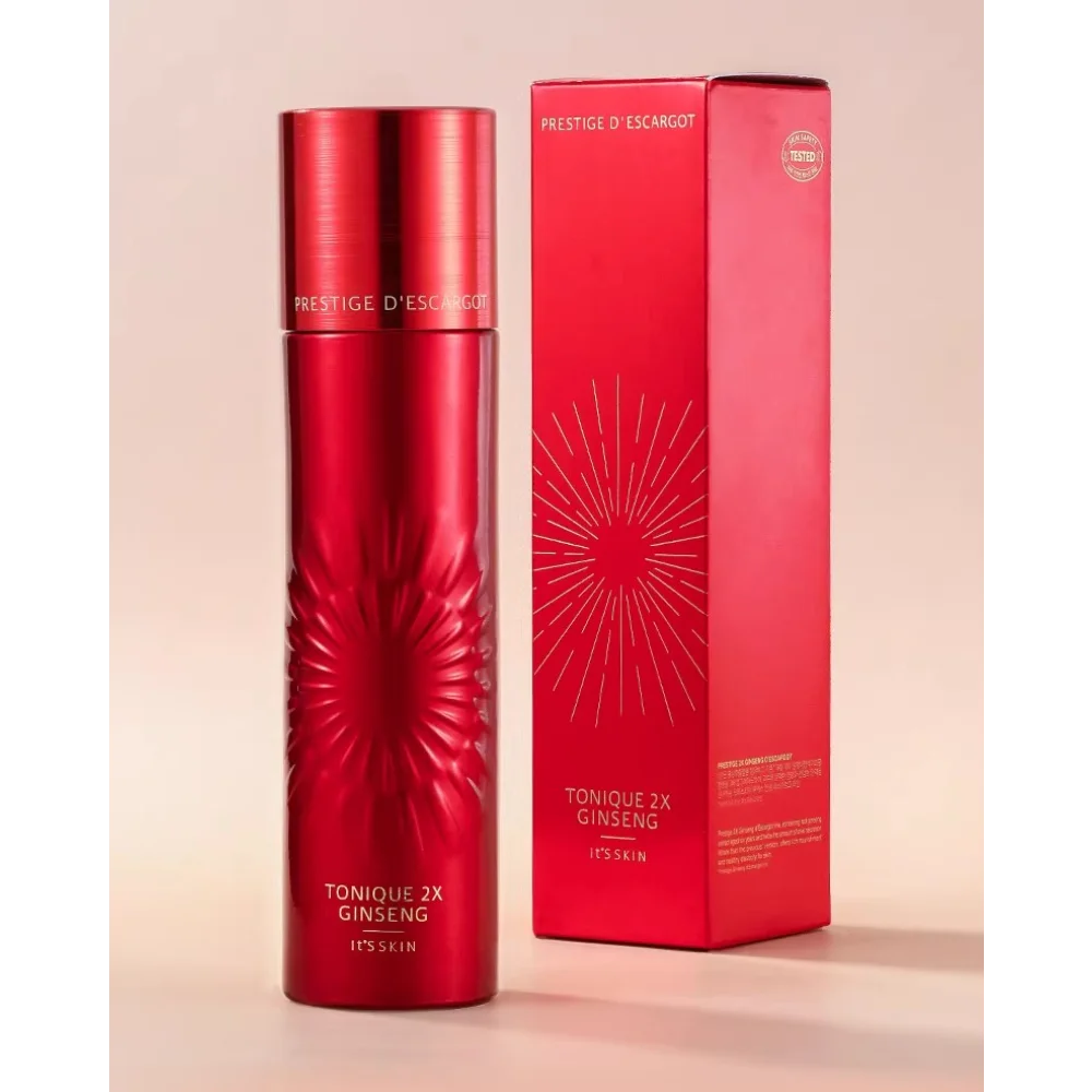 

It's Skin Tonique 2X Red Ginseng Snail Toner Emulsion Anti-Wrinkle Nourishing Repairing Brightening Moisturizing Korea Skin Care