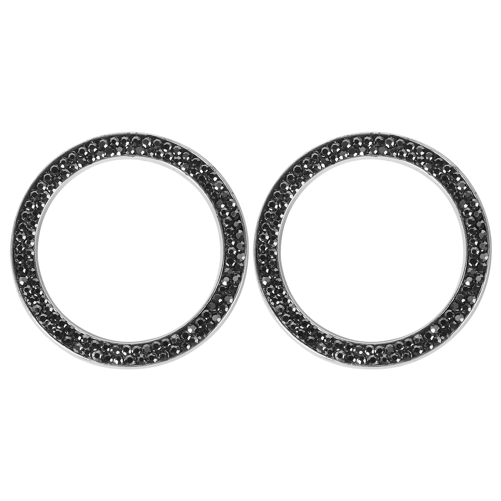 

2PCS Car Ignition Button Ring Sticker Engine Start Stop Button Ring Decal Crystal Bling Rhinestone Car Decor Accessories