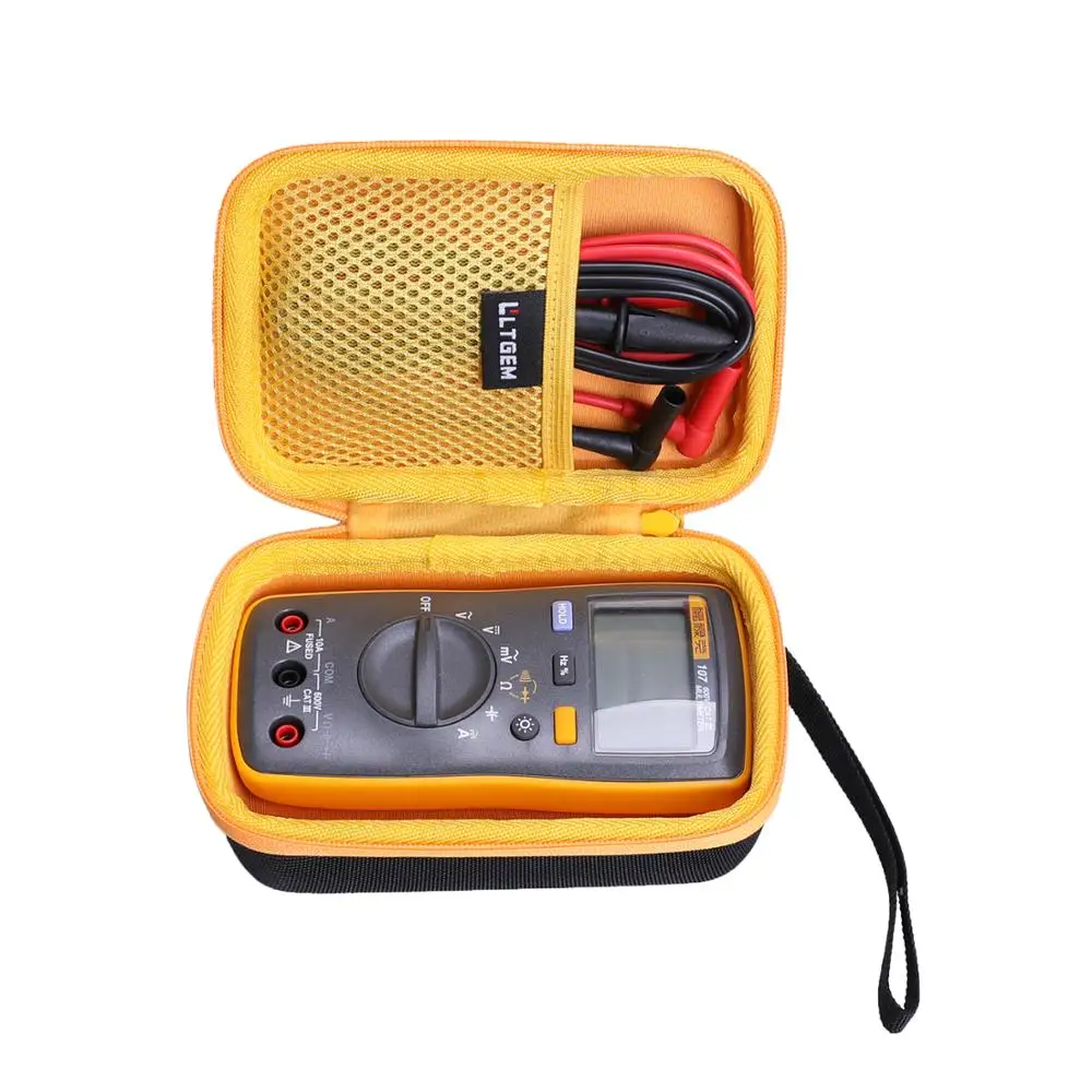 Жесткий чехол LTGEM EVA для прочного цифрового мультиметра Fluke 107 AC/DC серый - купить по