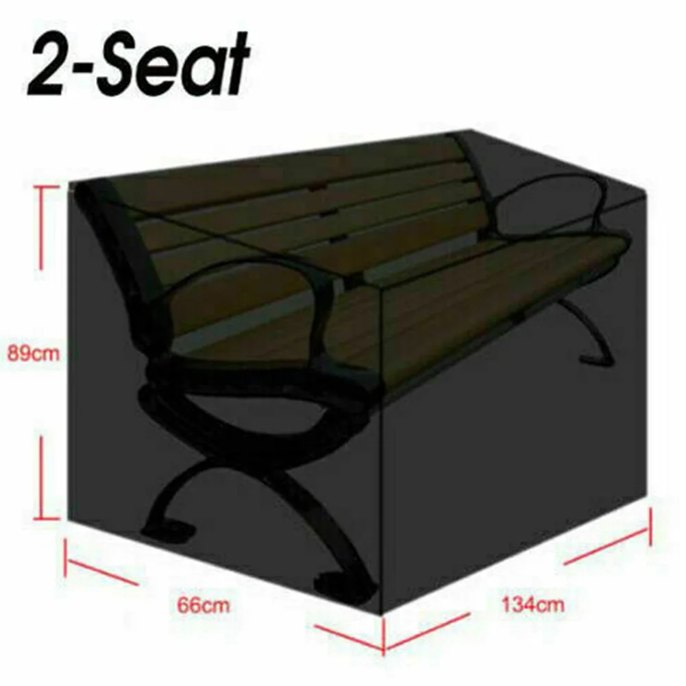

Seat Cover Bench Dust Cover Outdoor Polyester Fiber Stored Bag Waterproof 2/3/4 Cube Covers For Seater Bench Cover