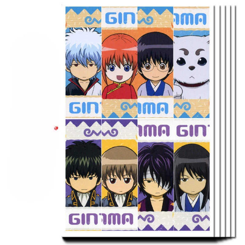 8 шт. Gintoki Sakata Kagura Shizuka Isana популярные аниме двумерные периферийные ПВХ