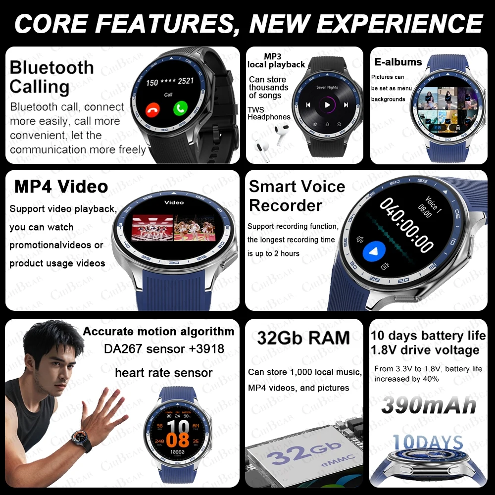 Смарт-часы OPPO Watch X мужские с 3d-эффектом объемного видения мониторингом здоровья