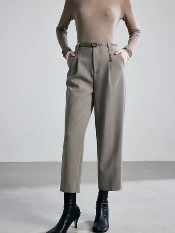 СуяДрим прямые брюки женские из вискозы и спандекса черные/хаки