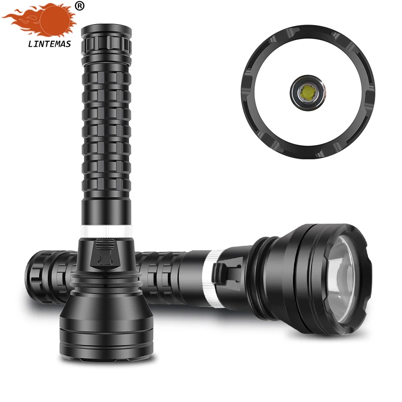 

Powerful Flashlight IP68 Waterproof Professional Diving Flashlight P70 High Power Glare Diving Led Flashlights Sea Operations