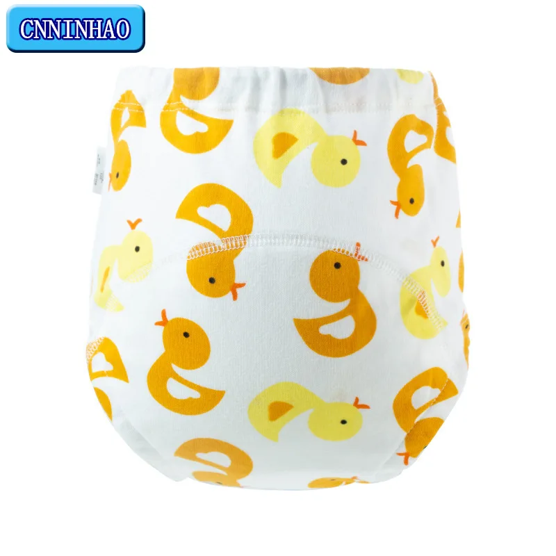 

4 Layers Crotch Cartoon Baby Diapers Reusable Training Pants Washable Cloth Nappy Diaper Waterproof Cotton Potty Panties Nappies
