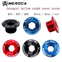 meroca mtb hollow crank cover screw three colors aluminum alloy m181920 colourful mountain road bicycle universal accessories