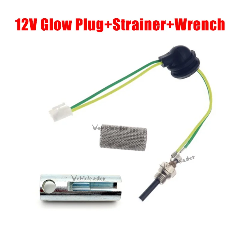 

12 В 88 Вт-98 Вт Автомобильный грузовик Лодка Парковочный обогреватель Керамический штифт Свеча накаливания Подходит для Eberspacher D2 D4 D4S Воздушный дизельный обогреватель Парковочный обогреватель Деталь + гаечный ключ