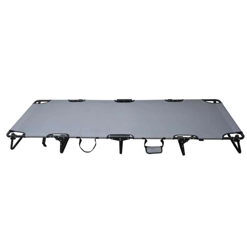 

Ozark Trail Camping Folding with Easy Setup Cot, Gray Color, Adult, Open Size 75.6 in x 25 in x 8.46in