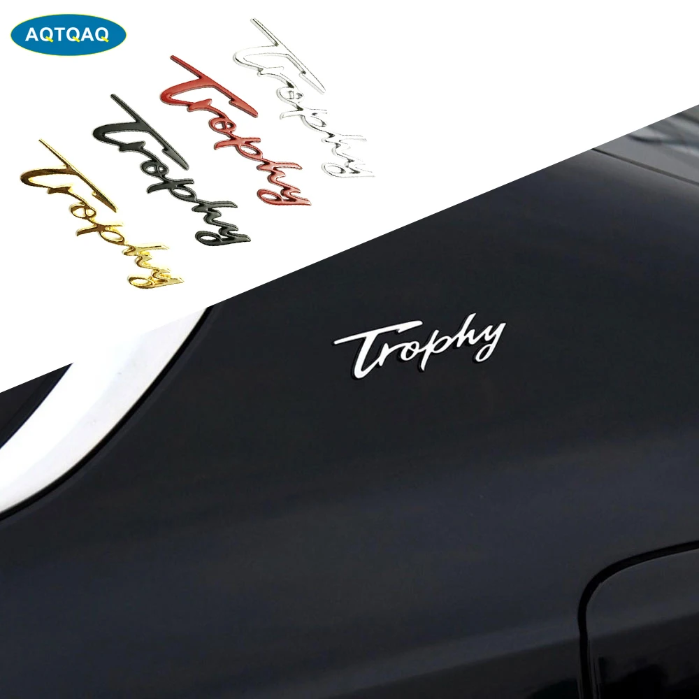 

1Pcs Car Styling Metal Cars Emblem Trophy Modified Sticker Badge Logos Decal Fits Most Cars