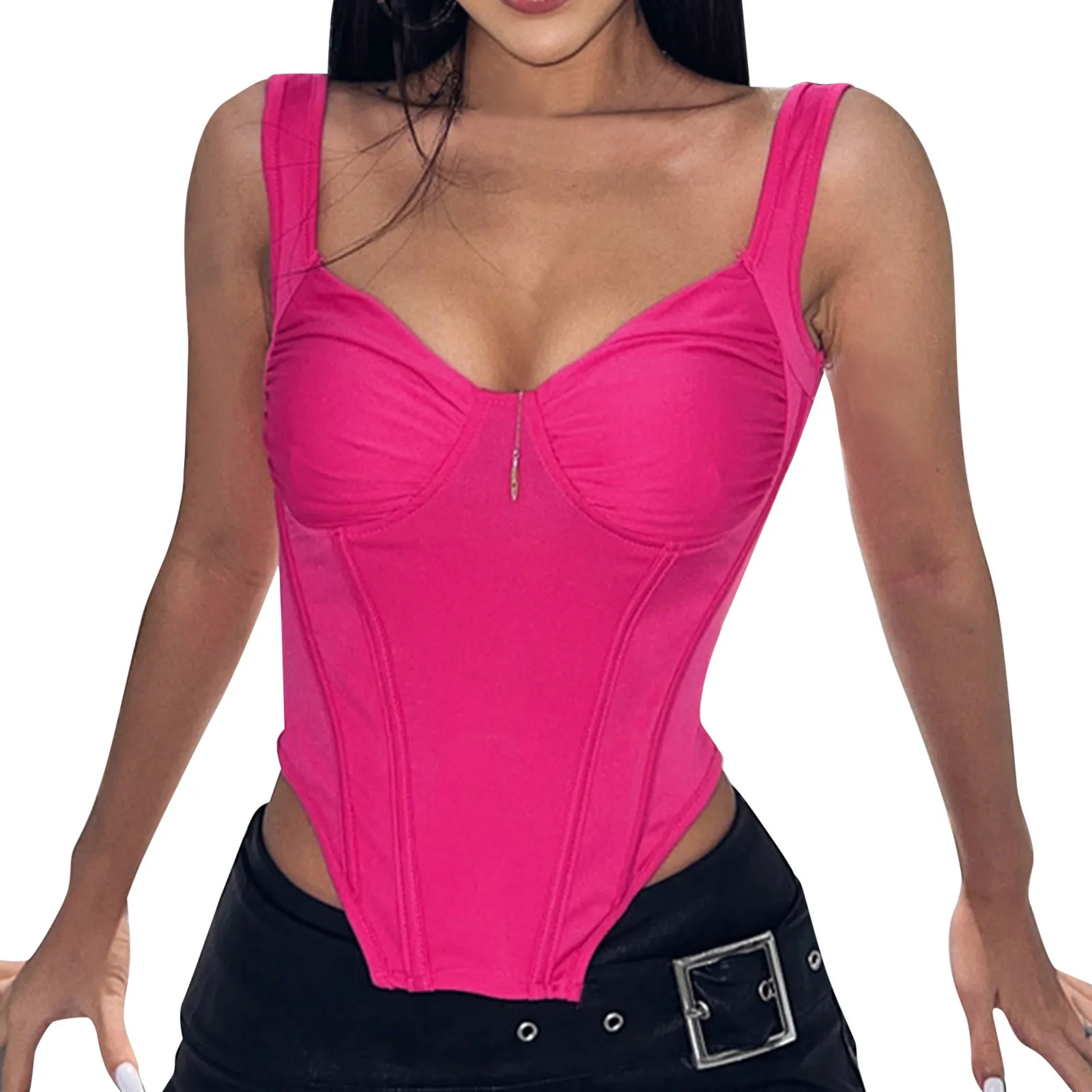 

Топы с лямкой на шее, однотонный эритропический Топ, сексуальная майка, винтажная уличная одежда, укороченные топы для девушек, хлопковые од...