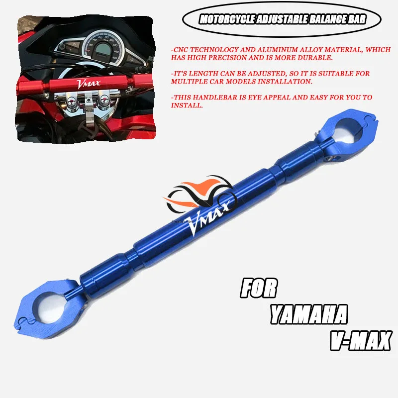 

FOR YAMAHA V-MAX Motorcycle Balance Bar 22mm CNC Aluminum Crossbar Extended Motorbike Reinforce Lever Accessories