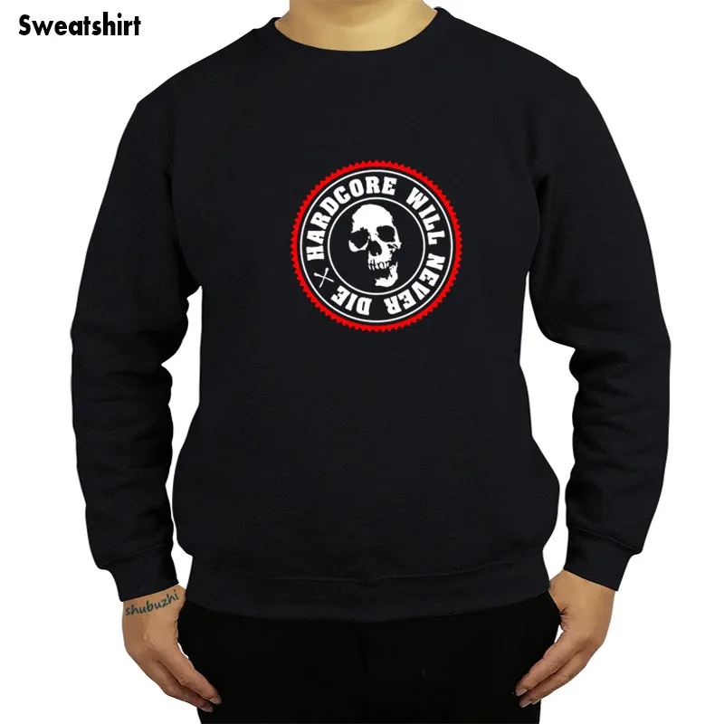 

men sweatshirt Hardcore Will Never Die | Hardstyle | DJ | Totenkopf | Skull | hoodies Autumn and winter Fashion hoody sbz4395