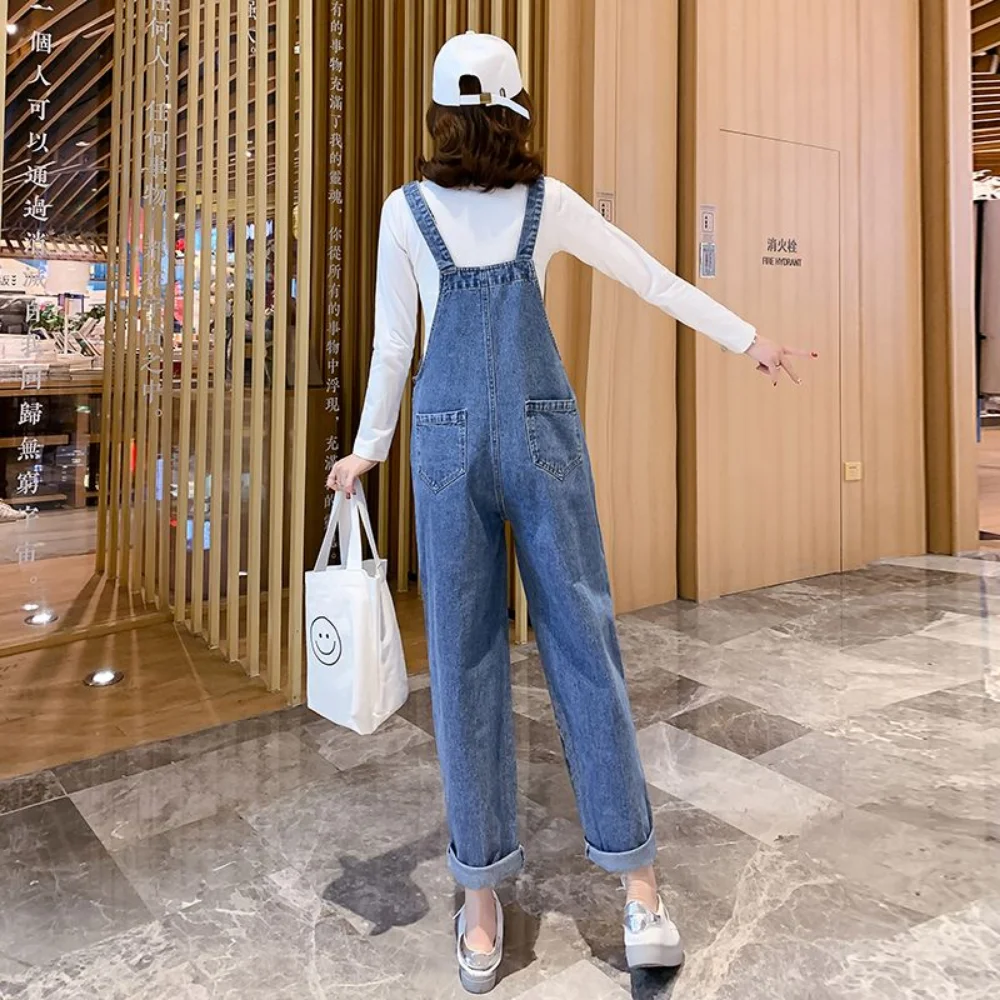 Spring Autumn Korean Fashion Maternity Pants Loose Jumpsuits Clothes for Pregnant Women Pregnancy Overalls T Shirt Sets enlarge