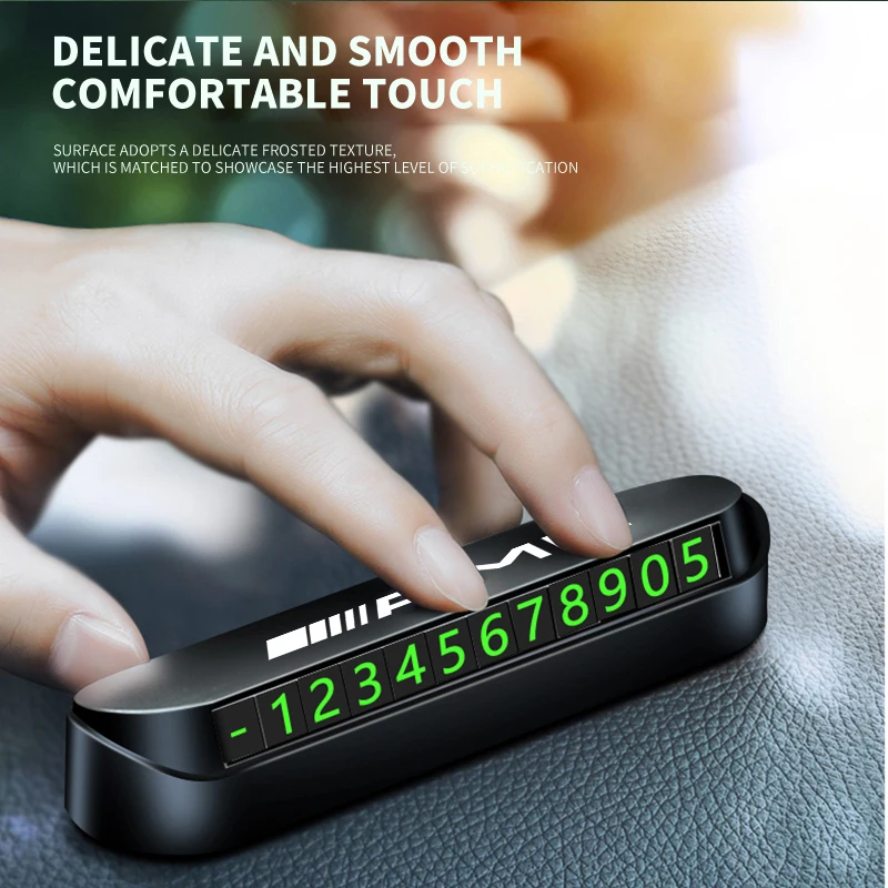 Автомобильная временная парковочная карта с номером телефона табличка для Mercedes