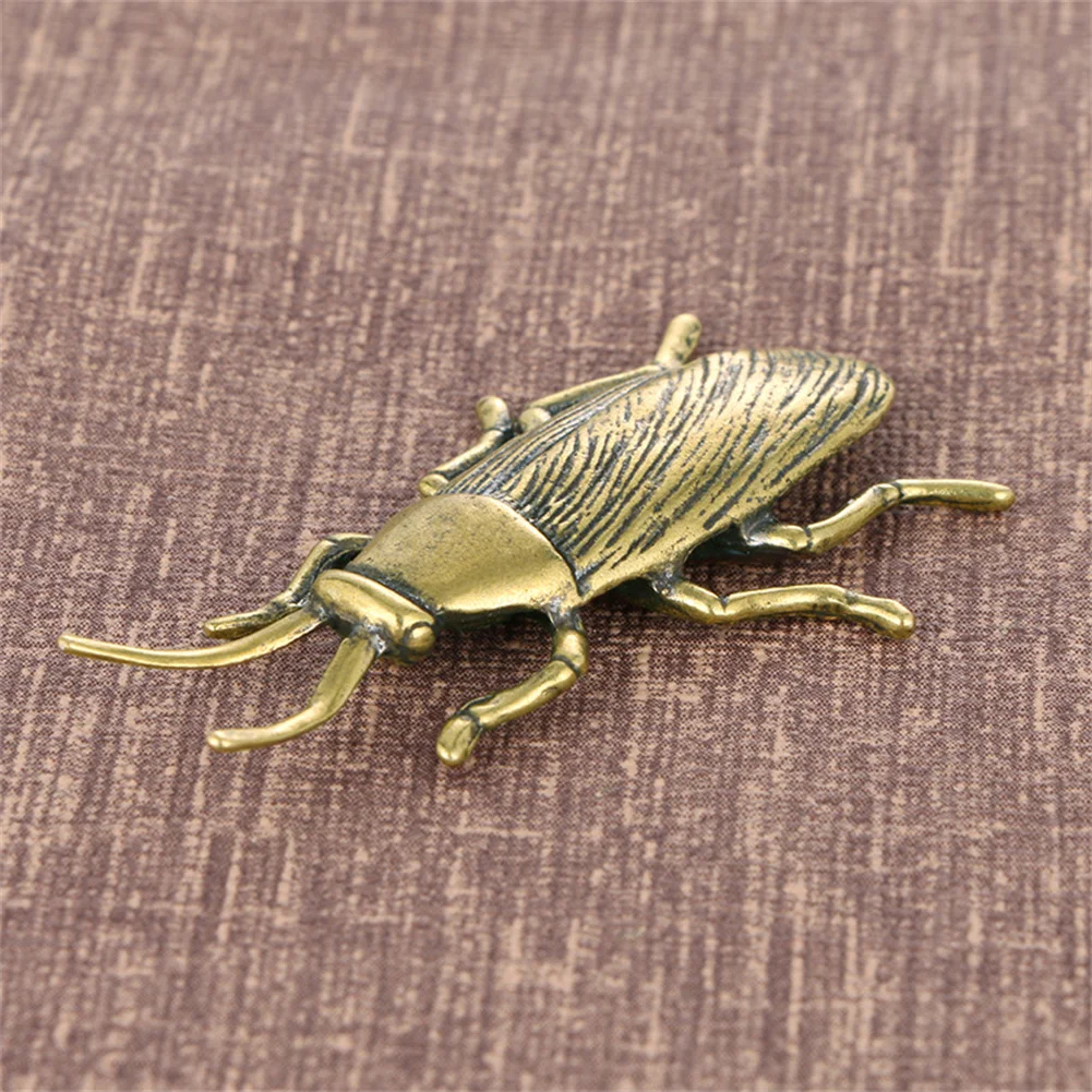 

Pure Copper Insect Cockroach Solid Brass Insect Craft Ornament Miniatures Figurines Desk Decoration Home Decor