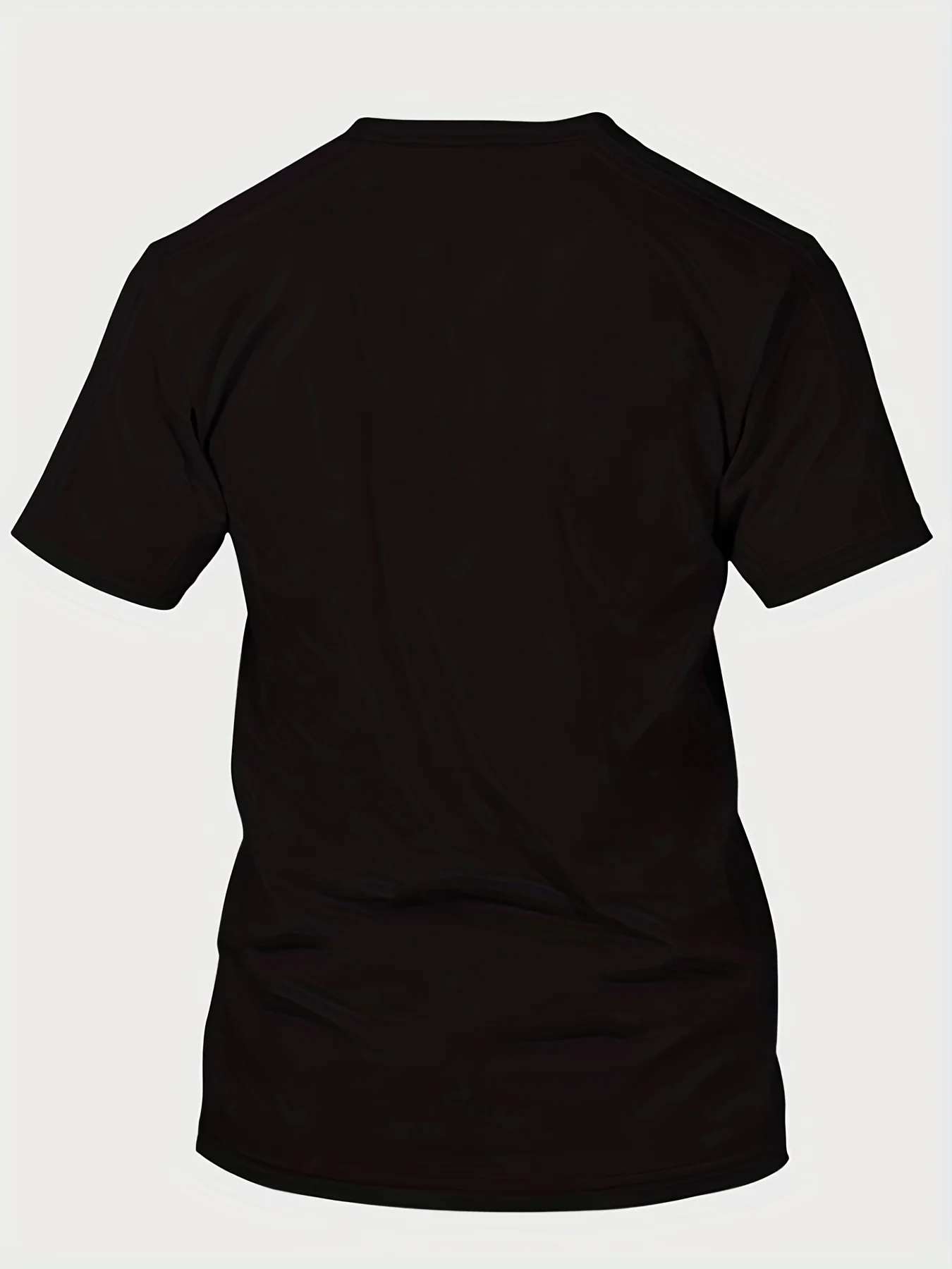 Мужская футболка свободного покроя с круглым вырезом и короткими рукавами