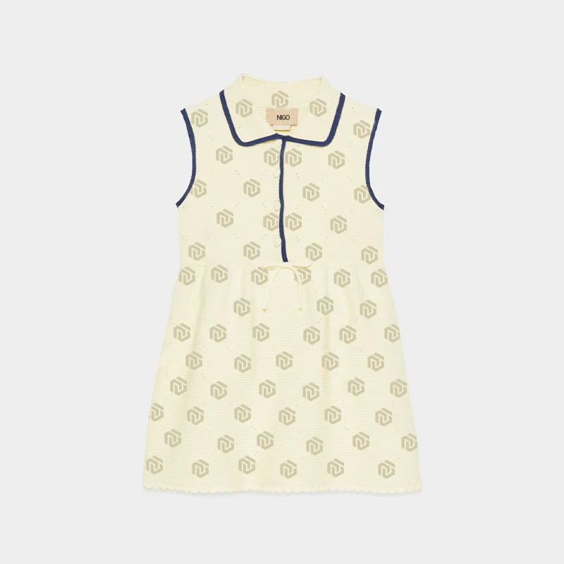 NIGO Children's Printed Cotton Knitted Sleeveless Dress #nigo36472
