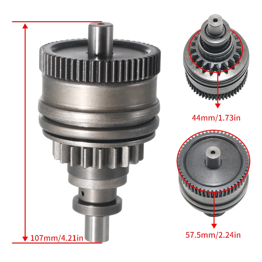Привод стартера Bendix для Yamaha WR650 Wave Runner LX WB700 WB760 WB800 WRA650 WRA700 WRB650T WRB700S Wave Runner WVT700 XA800 (art.: 3920cc7bc0d23) - 3920cc7bc0d23