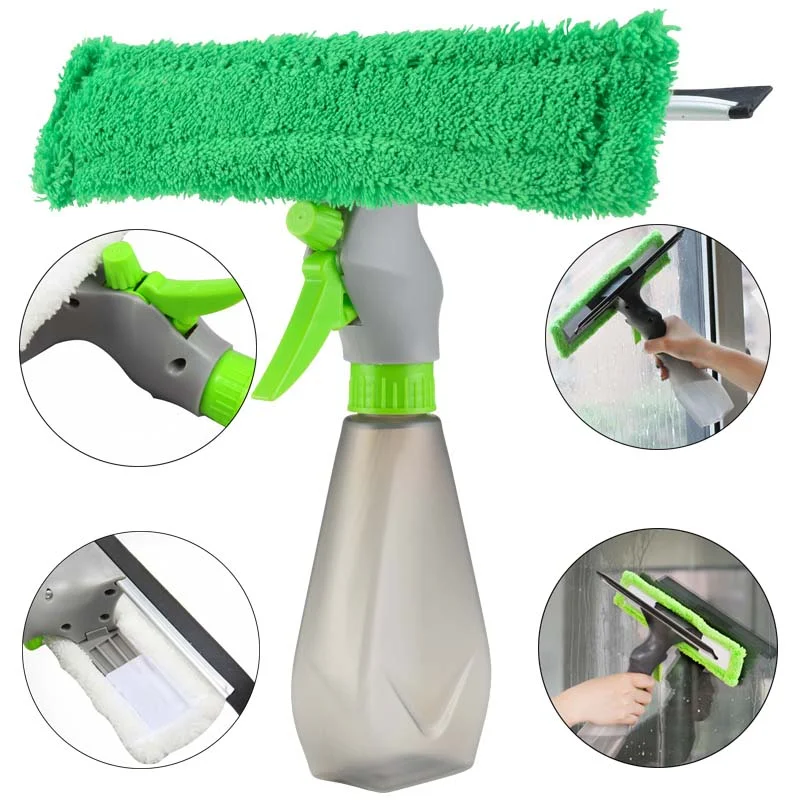 

Wiper Brush Spray Cloth 1 Microfiber Kit Scraping Household Spray Pad Cleaning Water Glass In Scraper Tool Window Cleaner 3