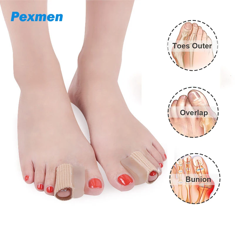 

Pexmen 1/2Pcs Gel Toe Separators Large and Medium Bunion Corrector Prevent Big Blisters Corns Drifting Inwards Toes Straightener