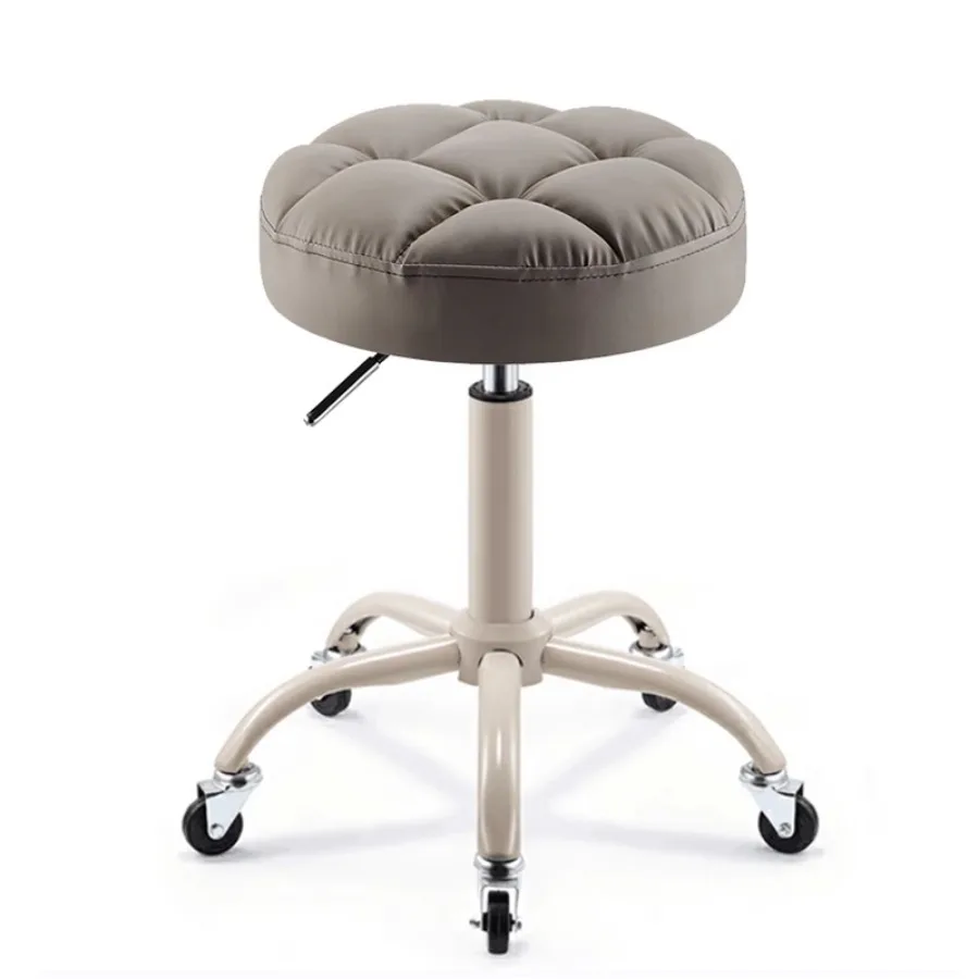 Многофункциональный парикмахерский стул гидравлический роскошный серый