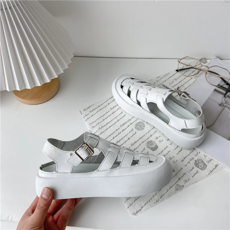 

Summer Woman Sandals Soft Non-slip Outdoors Beach Roman Shoes Jelly Leisure Garden Shoes Retro Comfortable Slipper Fashion Light