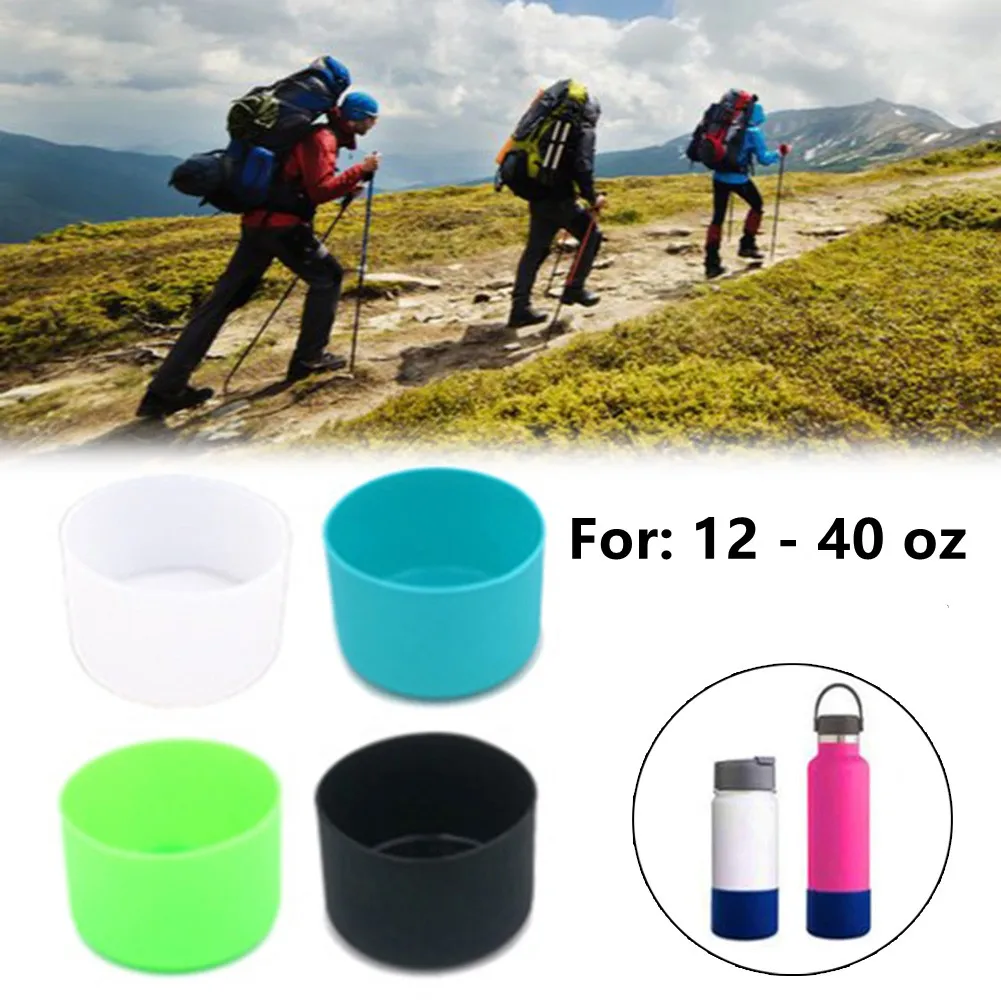

1pcs Camping Water Cup Silicone Base Cup Holder For 12-24oz / 32-40oz Water Cup Capacity Non-slip Protective Cup Holder