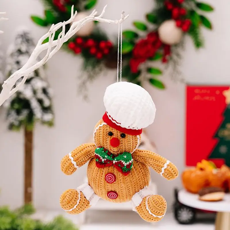 piernikowy ludzik na choinkę ozdoby boże narodzenie pluszowy chłopiec dziewczyna figurki choinkowe