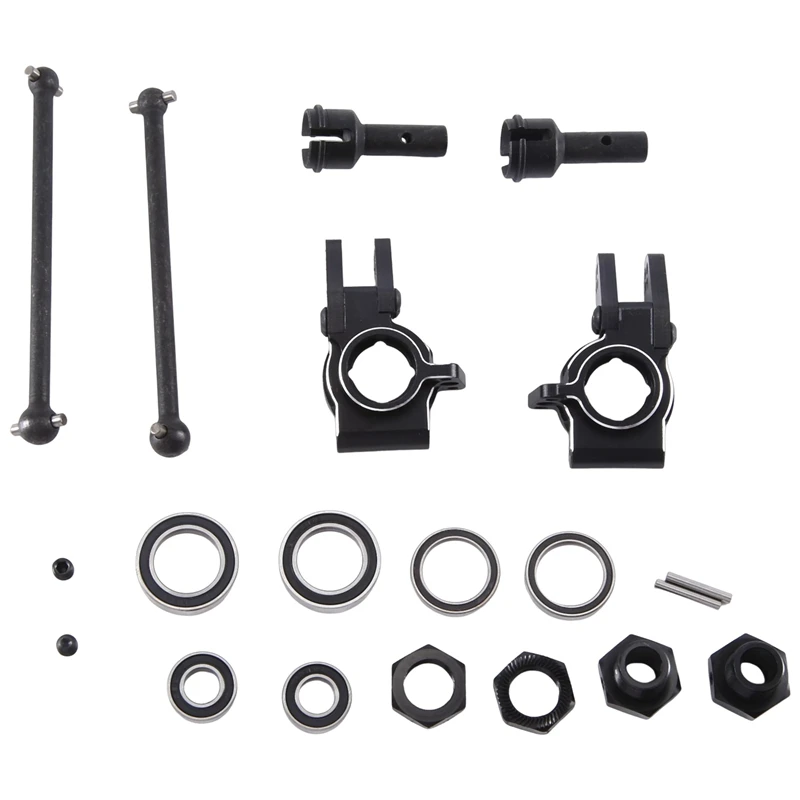 

Metal RC Car Parts Accessories Steering Knuckle + Cvd + Combiner For Arrma 1/8 Typhon 6S 1/7 Limitless F1 Infraction Black