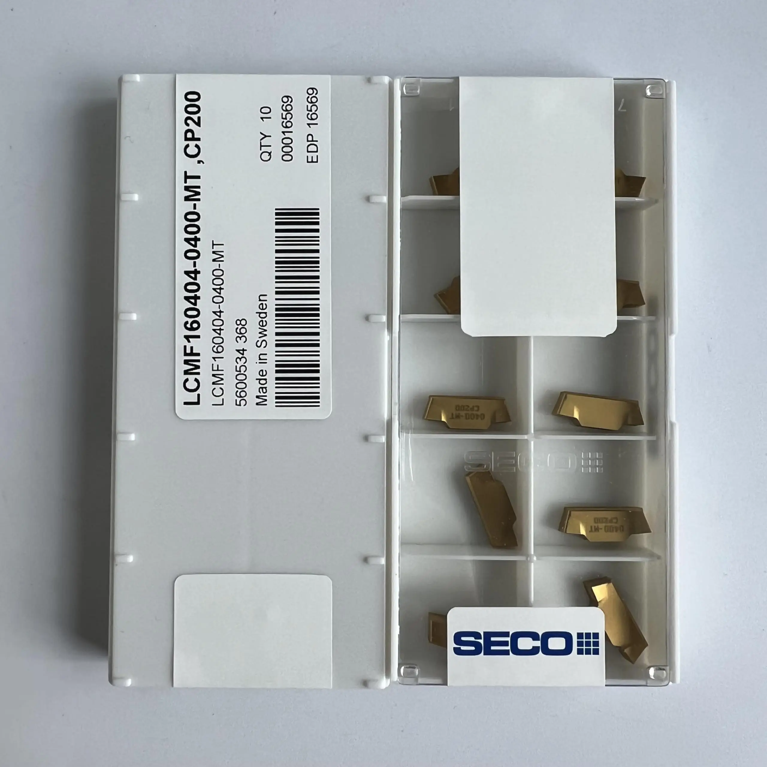 Оригинальное лезвие LCMF 160404 -0400-MT CP200 / твердосплавное с ЧПУ 10 шт.