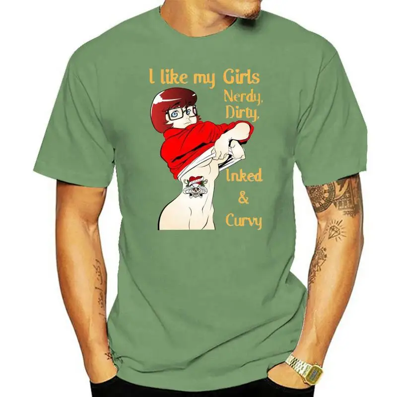 

Nerdy Dirty Inked And Curvy Unisex Velma T-Shirt Superior Quality Tee Shirt