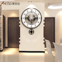 modern kitchen wall clock acrylic decorative large wall clocks with pendulum home design luxury decoration salon moderne deco b