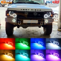 for land rover discovery ii 2 2003 2004 bt app rf remote ultra bright multi color rgb led angel eyes kit halo rings light