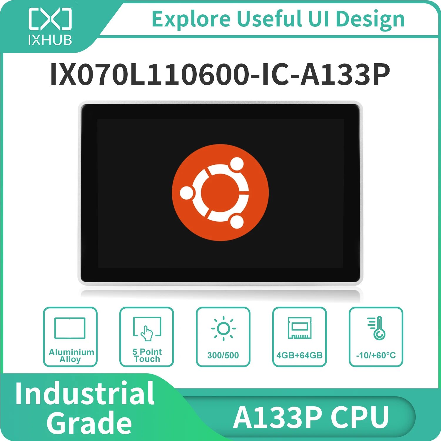 7 &quotAndroid/Linux A133P ЦП все в одном компьютер промышленная панель ПК IXHUB емкостный