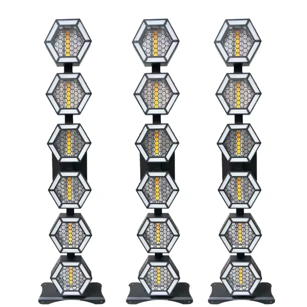 Фото 6X60W светодиодный ретро-светильник для сцены, вспомогательная световая панель RGB №2
