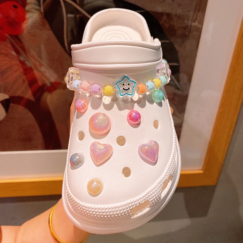 Candy Color Scrub Croc Charms Designer DIY Anime Shoes Chain Decaration Accessoriesfor Croc Jeans Badges Clogs Gifts Wholesale