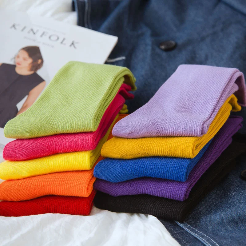 Новинка 2020 модные носки длинные тренд женские спортивные креативная надпись