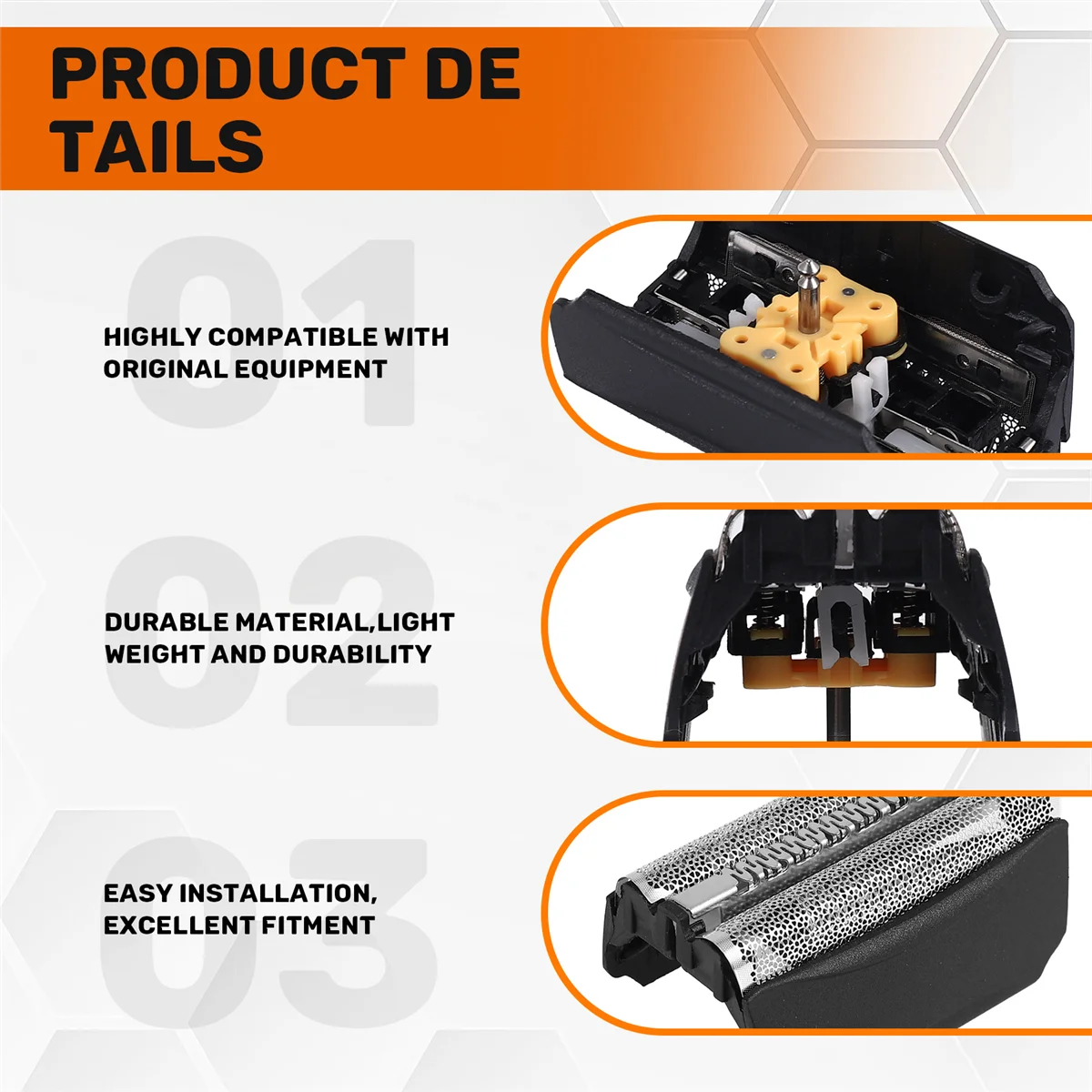 Бритвенная сетка и лезвие 51B для полного активатора ContourPro серии 5 8000 подходит WF1S