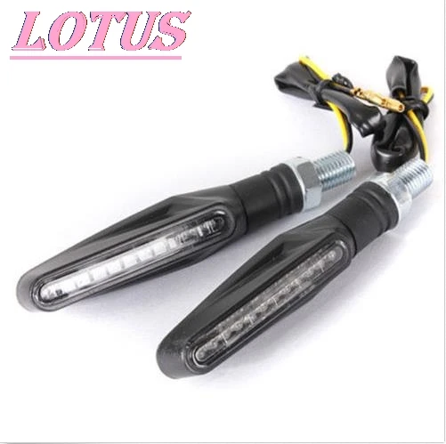 

1PCS/Lot Hot Sale Universal Motorcycle Turn Signal Light Amber And Blue Color 12 LED SMD Indicator Blinker Flash Bike Lamp Hot