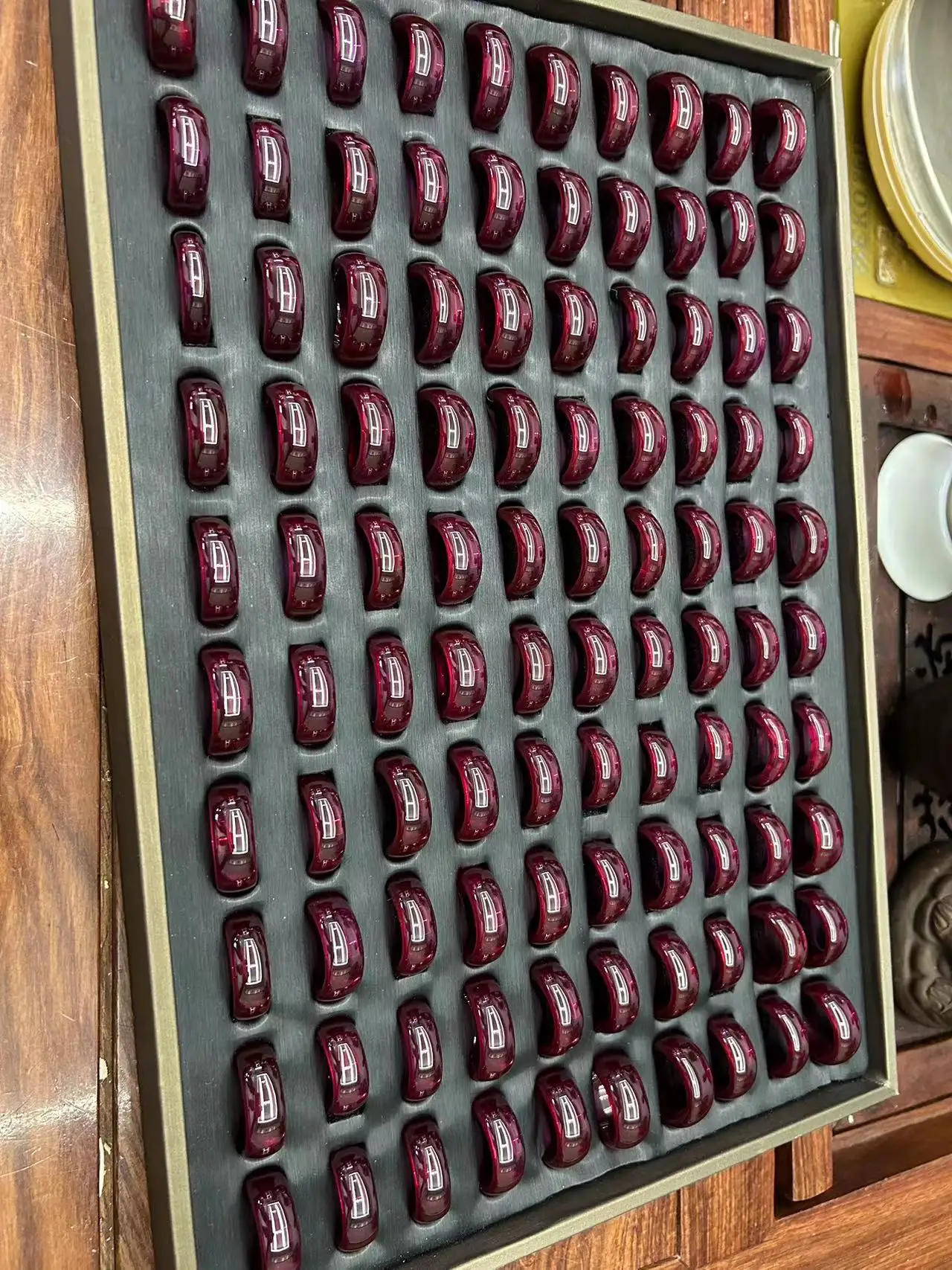 Романтическое роскошное высококачественное кольцо Ruby couple Из Натурального