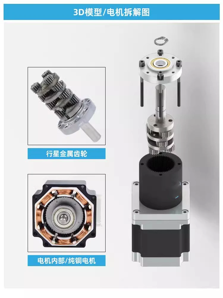 Шаговый двигатель 42GP-57ST червячный редуктор с большим крутящим моментом 24 В