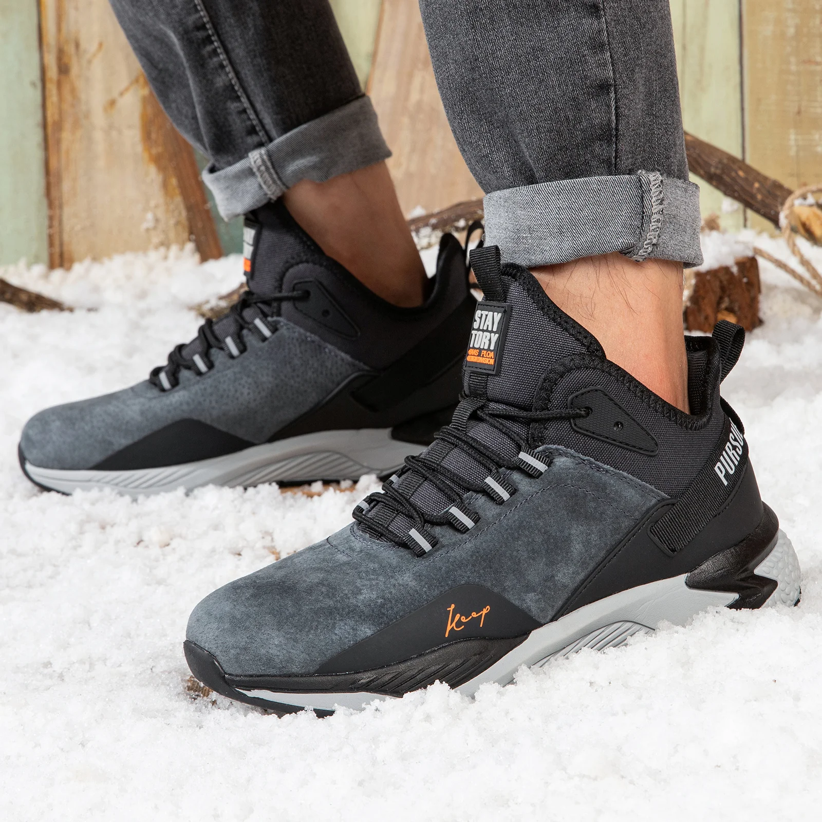 Baasploa 2022 Men's Winter Sneakers Waterproof Non-slip Casual Cotton Shoes Fashion Male Camping Outdoor Keep Warm Walking Shoes