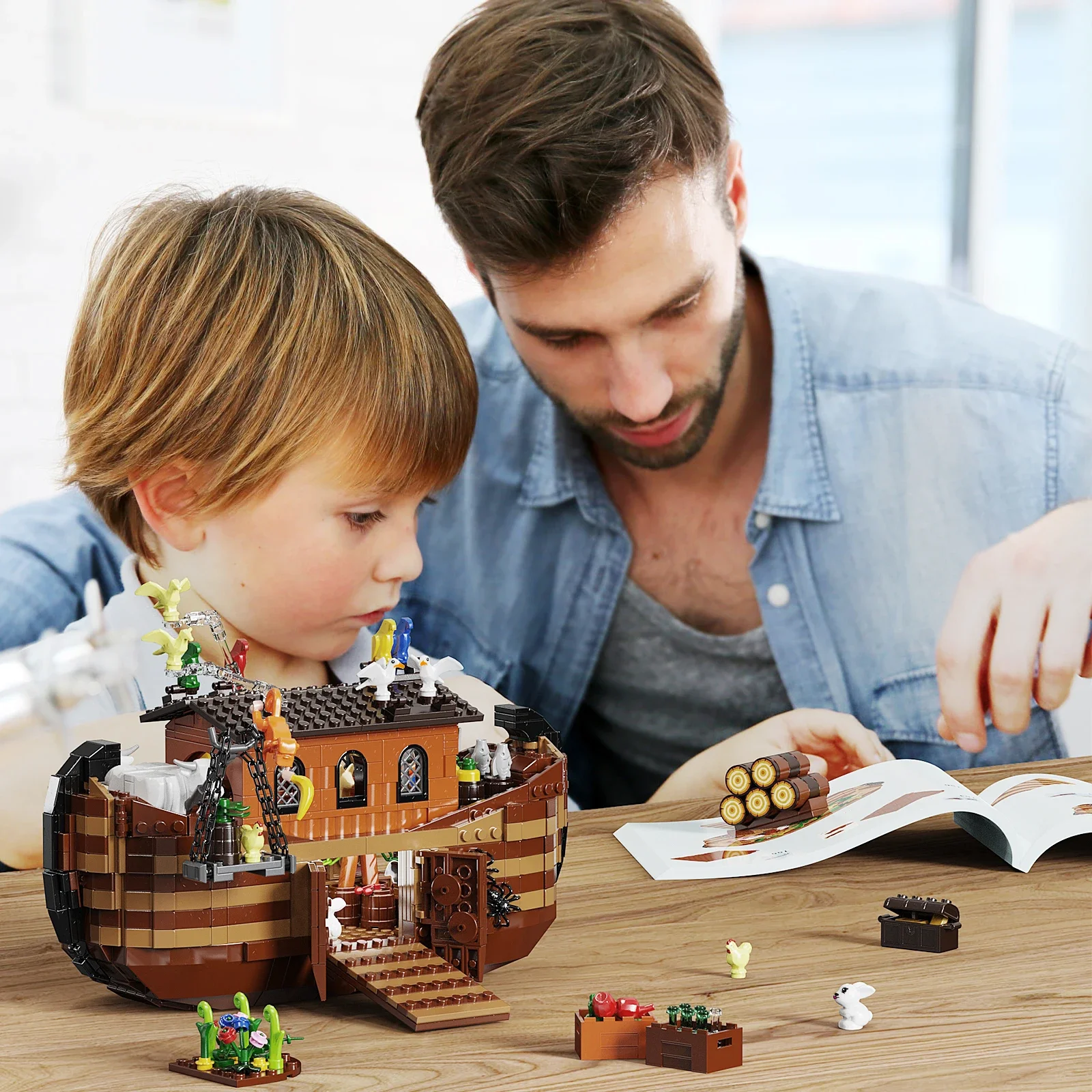 Конструктор корабль &quotНоев ковчег&quot пластик