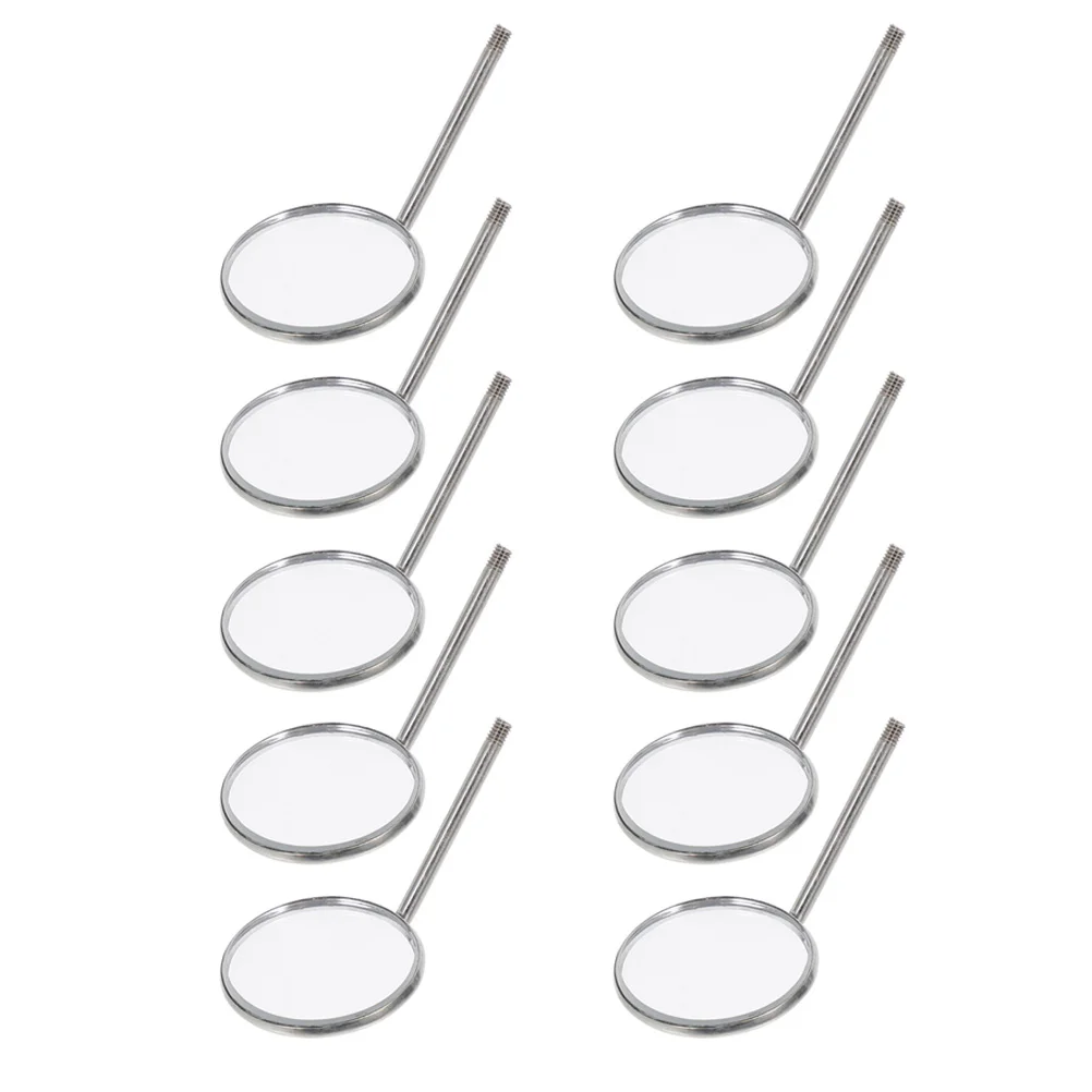 

10Pcs Handheld Mirrors Teeth Inspection Mirror Oral Diagnose Mirror for Dentist