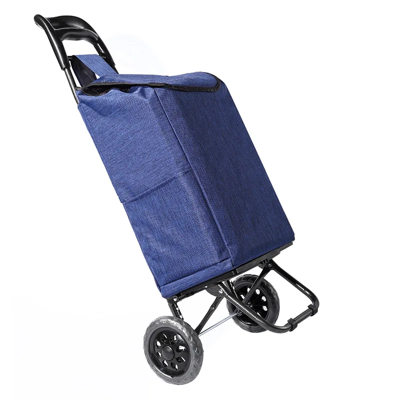 

Shopping Cart Small Pull Cart Hand-pull Shopping Artifact Climbing Stairs Foldable Lightweight Home Camping Rod